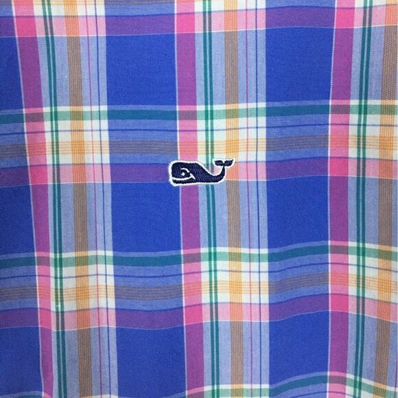Vineyard Vines Casual long sleeve Small Multi color plaid 100% cotton - Picture 4 of 8